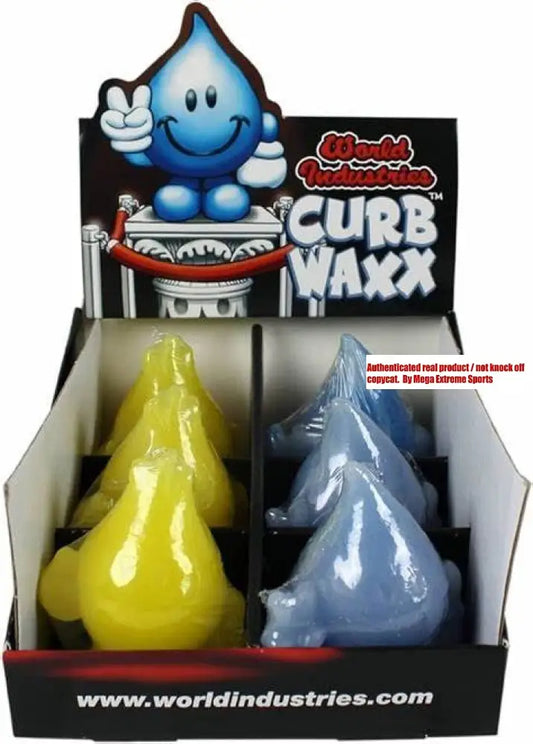 World Industries Curb Wax (Full box of 3 Yellow and 3 Blue)