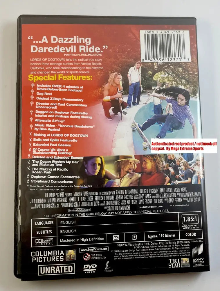 Lords of Dogtown The movie (Unrated) DVD (Used)