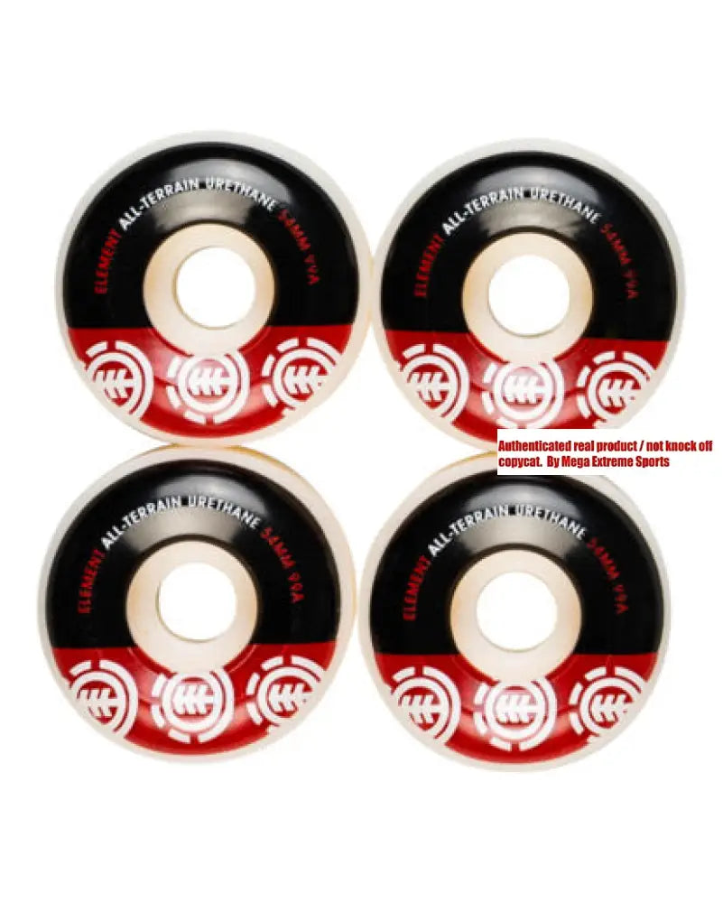 Element Skate Wheels 54mm 99A (Set of 4 Wheels)