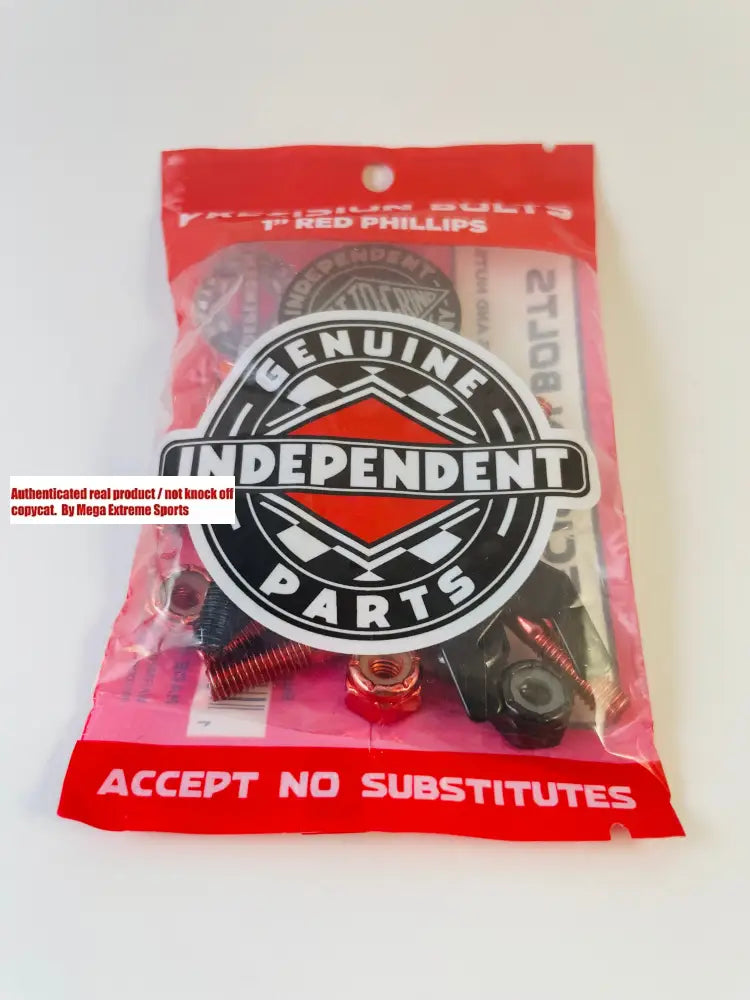 Independent Skate Hardware 1” Red Phillips Set