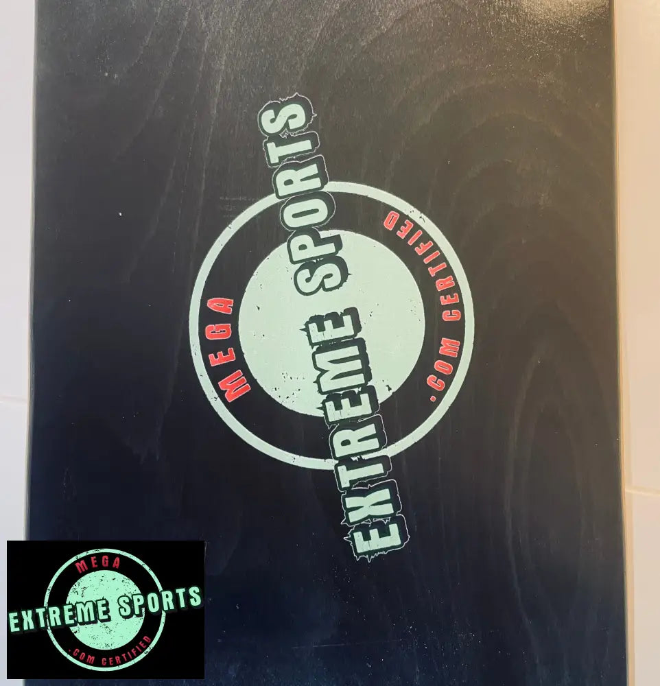 Mega Extreme Sports 8.25” Skateboard Deck Logo blue or black