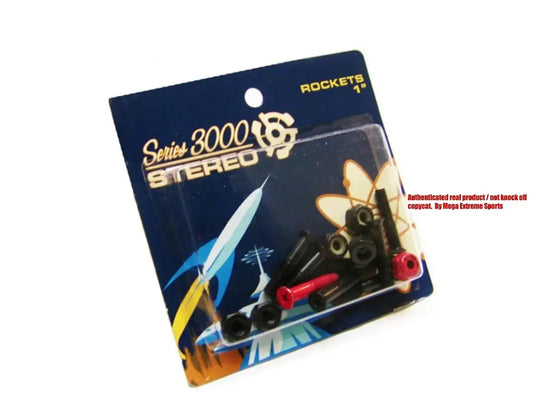 Stereo Skateboards Hardware 1” Rockets (Set of 8 bolts)