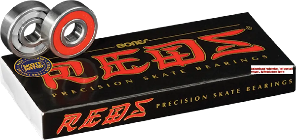 Bones Reds Black Box Bearings (Set of 8 Bearings pack)